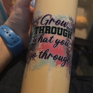 Inspirational Beige Tumbler